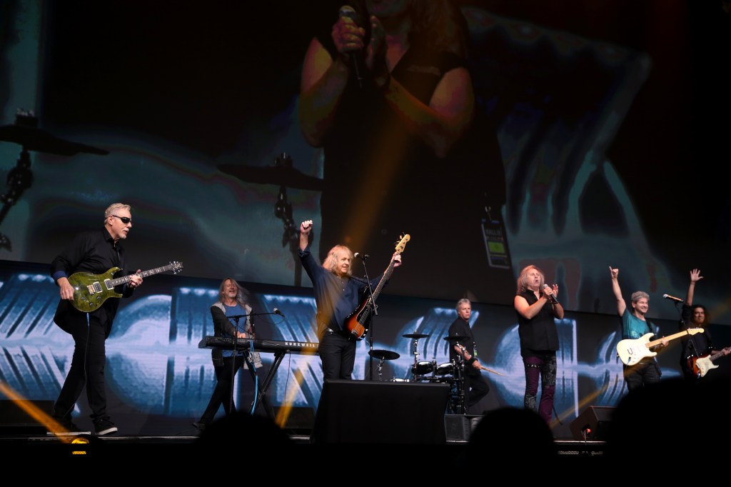 Kansas performing live during the Supernatural panel at San Diego Comic-Con, 2017